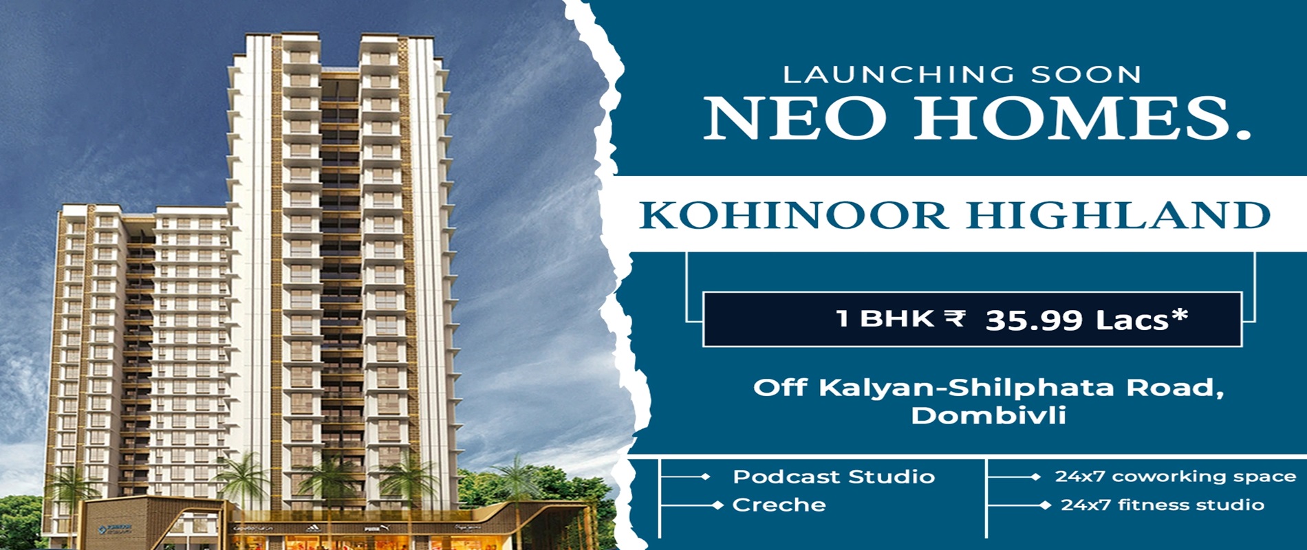 1 BHK Flats for Sale in Kohinoor Highland, Dombivli East : Discover Your Dream Home