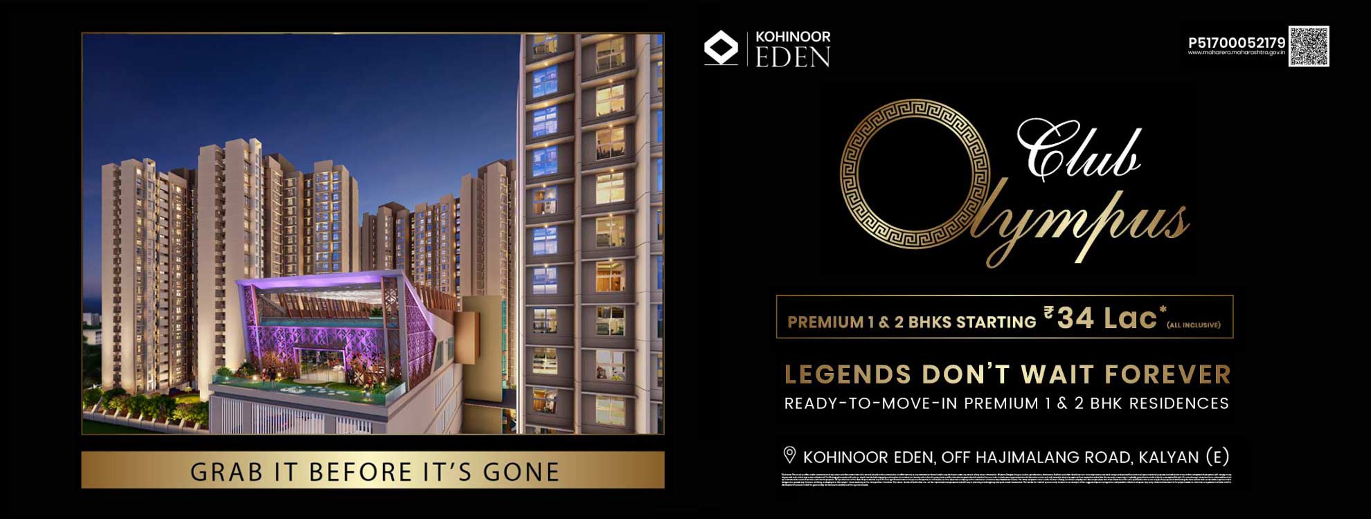 Kohinoor Eden Kalyan RERA Registered Homes with Clubhouse and Rooftop Pool Kohinoor Eden Kalyan RERA Registered Homes with Clubhouse and Rooftop Pool