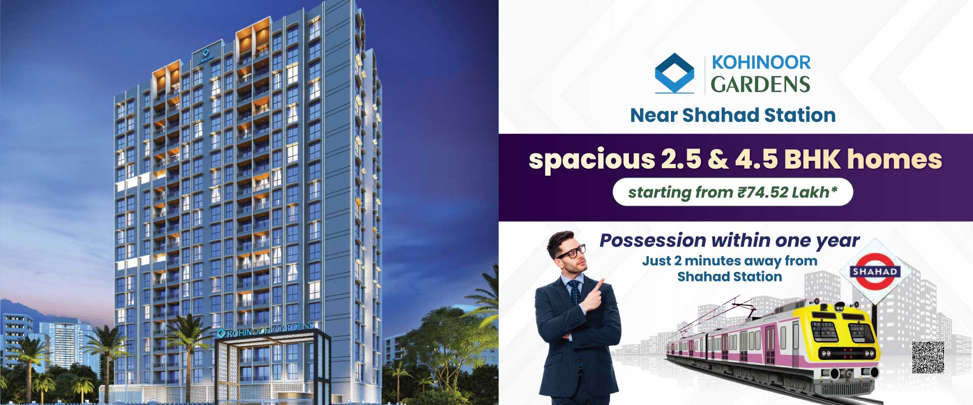 Kohinoor Gardens Ulhasnagar – 1, 2, 2.5 & 4.5 BHK Flats for Sale